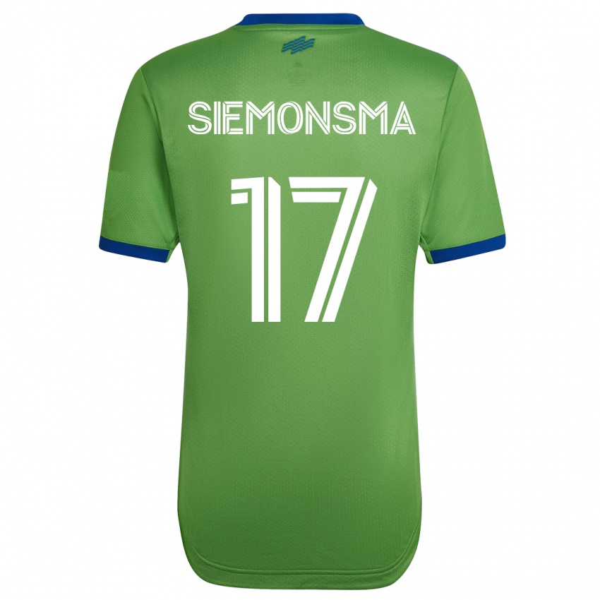 Niño Camiseta Sianna Siemonsma #17 Verde 1ª Equipación 2023/24 La Camisa México