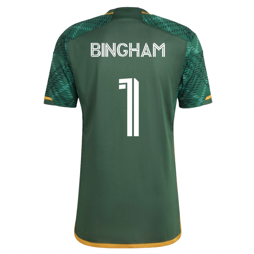 Niño Camiseta David Bingham #1 Verde 1ª Equipación 2023/24 La Camisa México