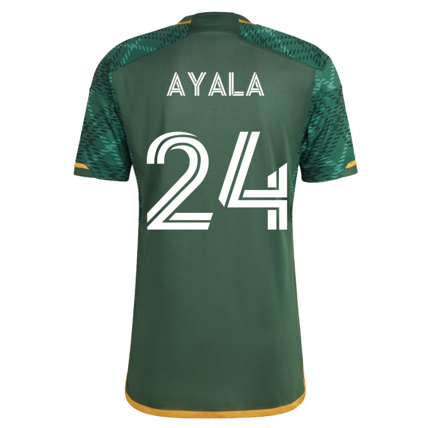 Niño Camiseta David Ayala #24 Verde 1ª Equipación 2023/24 La Camisa México