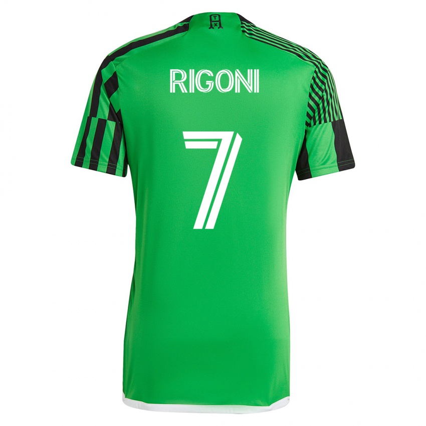 Niño Camiseta Emiliano Rigoni #7 Verde Negro 1ª Equipación 2023/24 La Camisa México