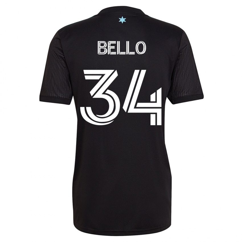 Niño Camiseta Zaydan Bello #34 Negro 1ª Equipación 2023/24 La Camisa México