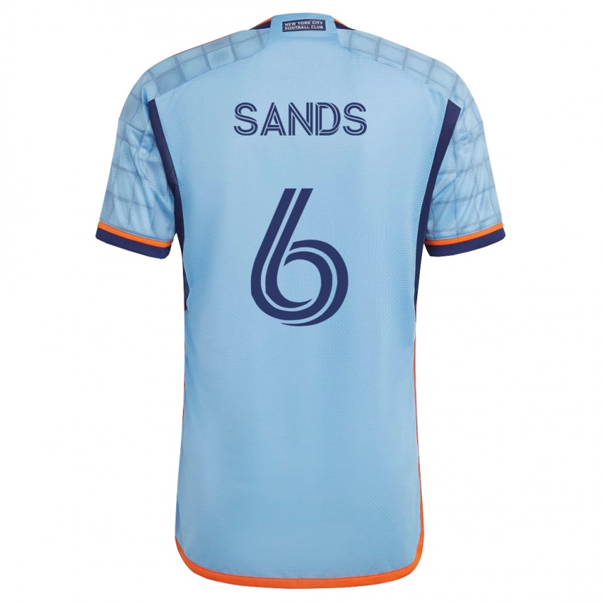 Niño Camiseta James Sands #6 Azul 1ª Equipación 2023/24 La Camisa México