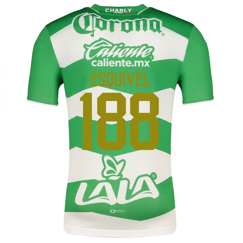 Niño Camiseta Bruno Esquivel #188 Verde 1ª Equipación 2023/24 La Camisa México