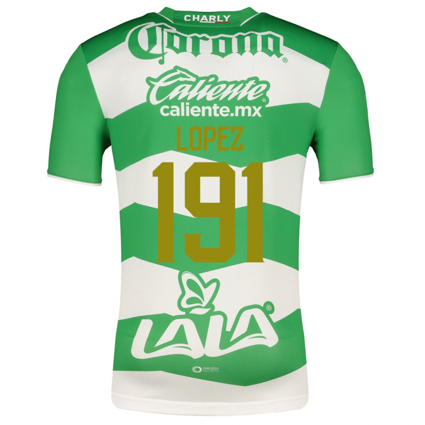Niño Camiseta Carlos López #191 Verde 1ª Equipación 2023/24 La Camisa México
