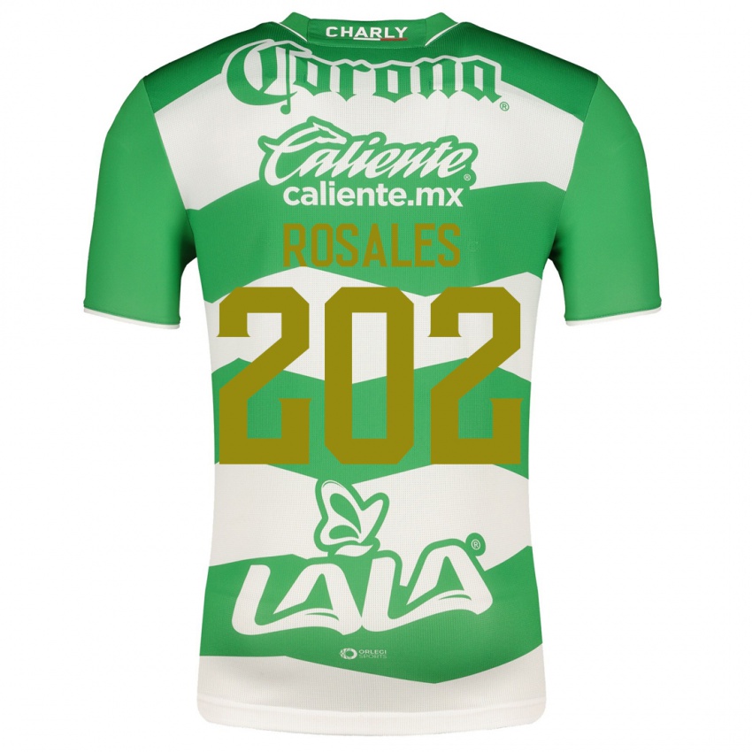 Niño Camiseta Luis Rosales #202 Verde 1ª Equipación 2023/24 La Camisa México