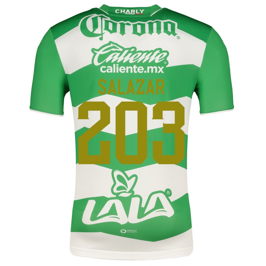 Niño Camiseta Roberto Salazar #203 Verde 1ª Equipación 2023/24 La Camisa México