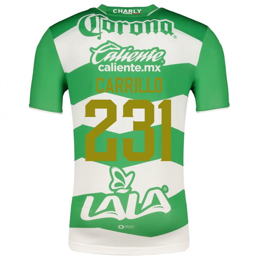 Niño Camiseta Ángel Carrillo #231 Verde 1ª Equipación 2023/24 La Camisa México
