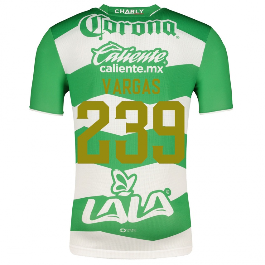 Niño Camiseta Diego Vargas #239 Verde 1ª Equipación 2023/24 La Camisa México