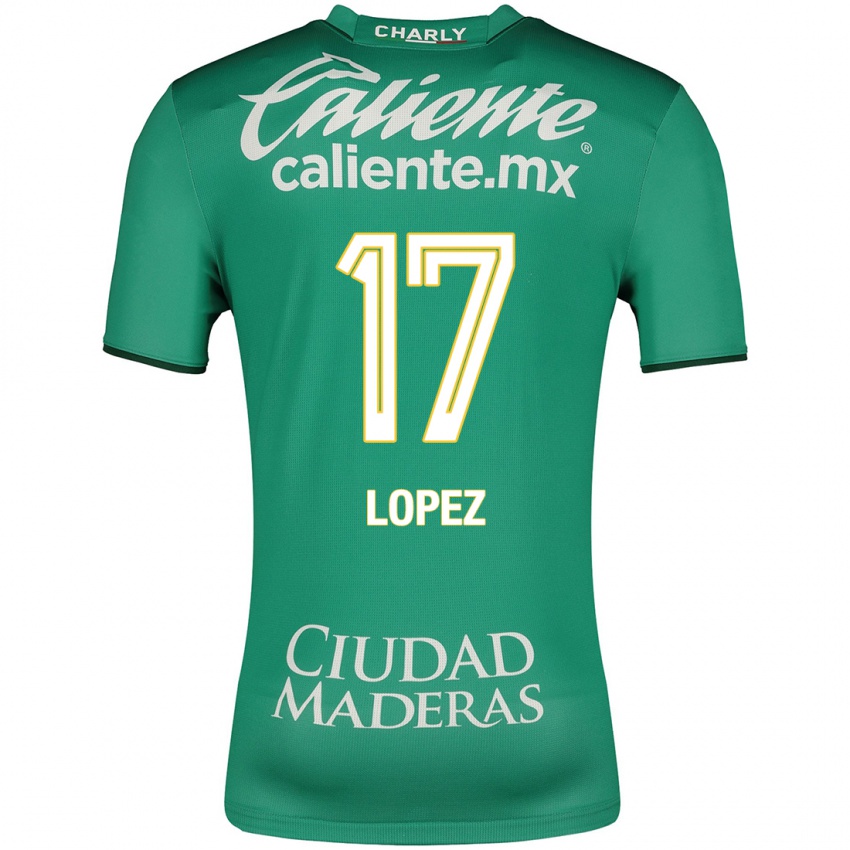 Niño Camiseta Nicolas Lopez #17 Verde 1ª Equipación 2023/24 La Camisa México