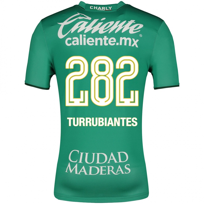 Niño Camiseta Abdon Turrubiantes #282 Verde 1ª Equipación 2023/24 La Camisa México