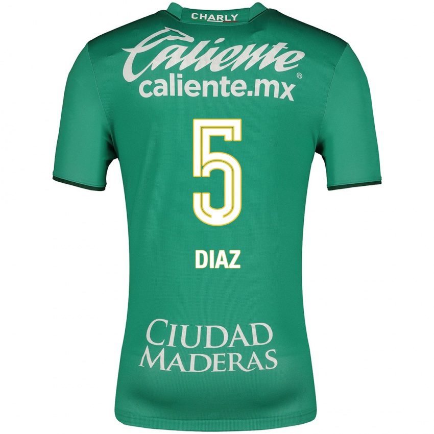 Niño Camiseta Brenda Díaz #5 Verde 1ª Equipación 2023/24 La Camisa México
