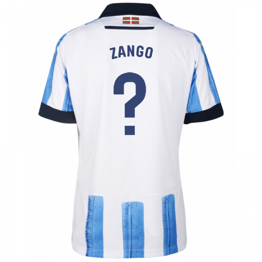 Niño Camiseta Adrián Zango #0 Azul Blanco 1ª Equipación 2023/24 La Camisa México