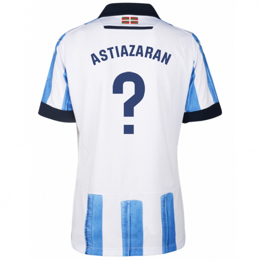 Niño Camiseta Lander Astiazaran #0 Azul Blanco 1ª Equipación 2023/24 La Camisa México