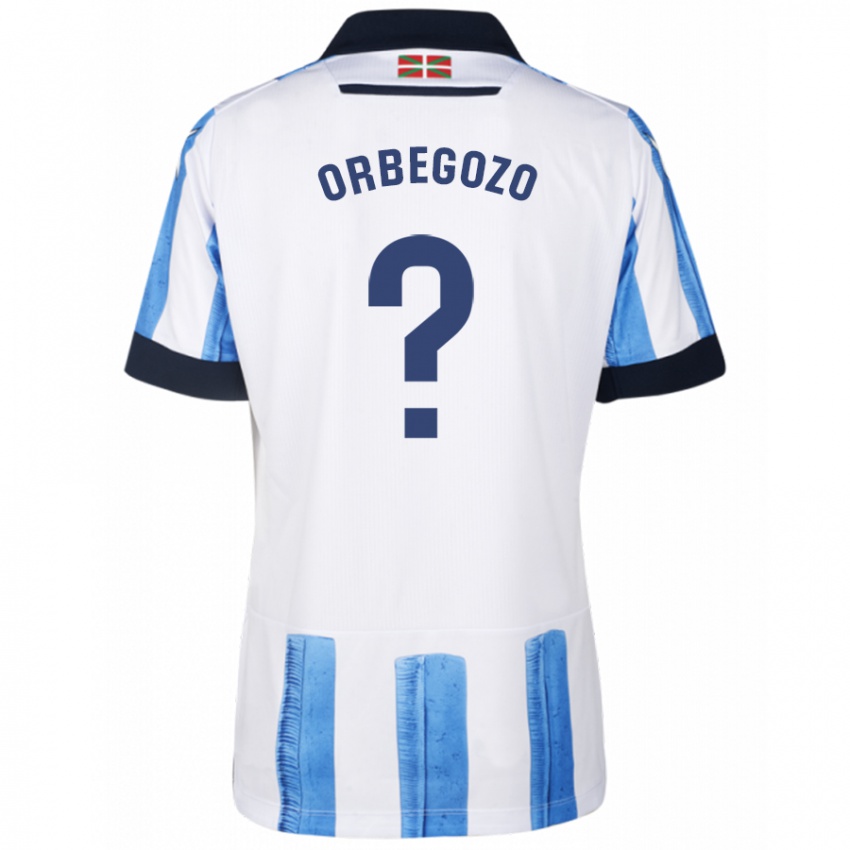 Niño Camiseta Oihan Orbegozo #0 Azul Blanco 1ª Equipación 2023/24 La Camisa México