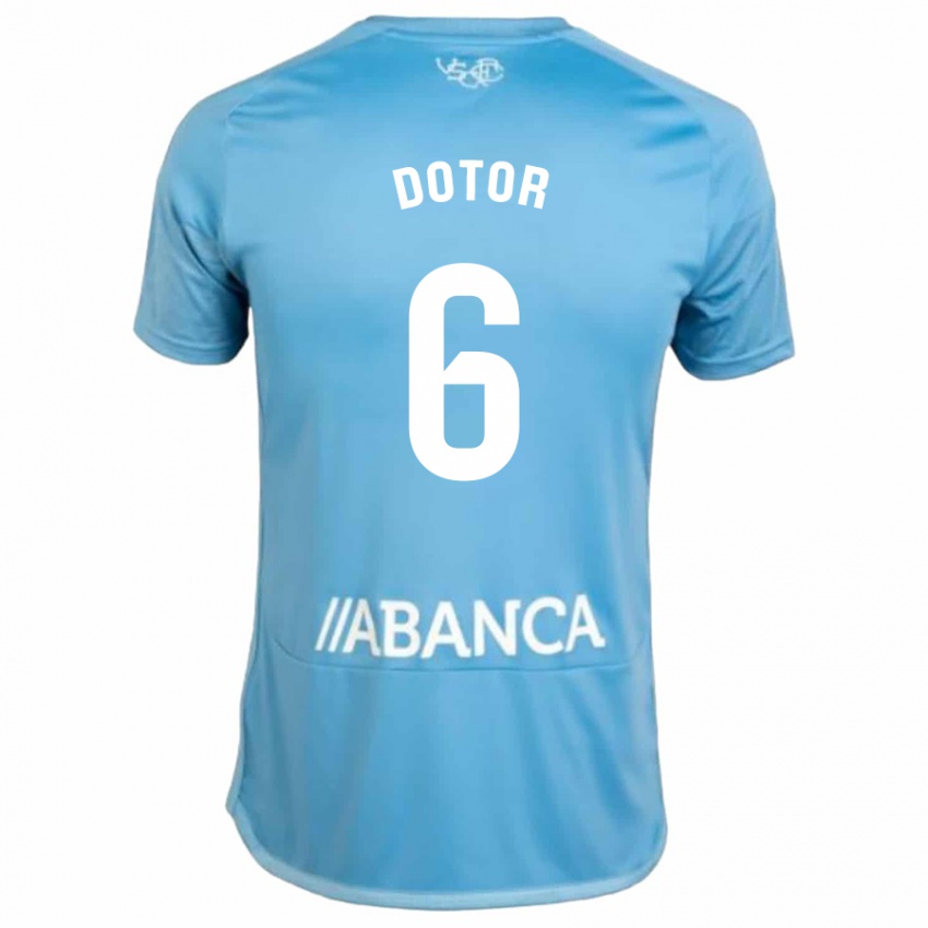 Niño Camiseta Carlos Dotor #6 Azul 1ª Equipación 2023/24 La Camisa México