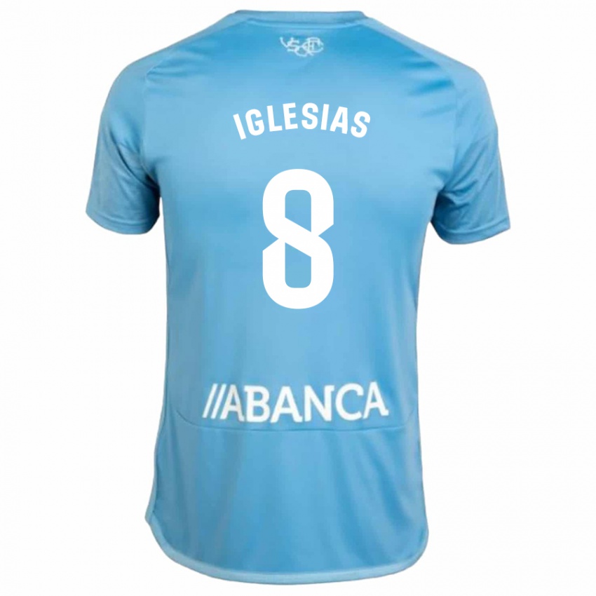 Niño Camiseta Bruno Iglesias #8 Azul 1ª Equipación 2023/24 La Camisa México