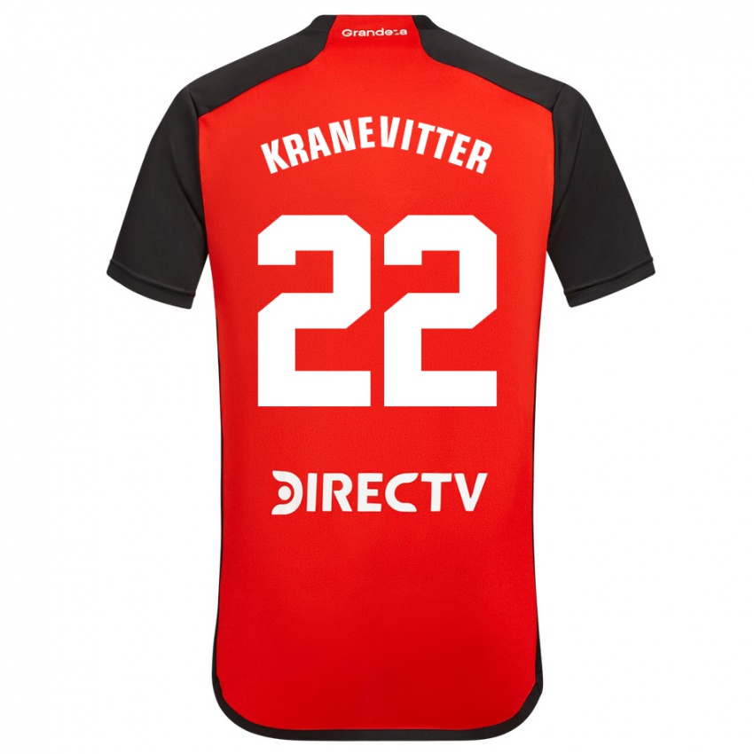 Niño Camiseta Matías Kranevitter #22 Rojo 2ª Equipación 2023/24 La Camisa México