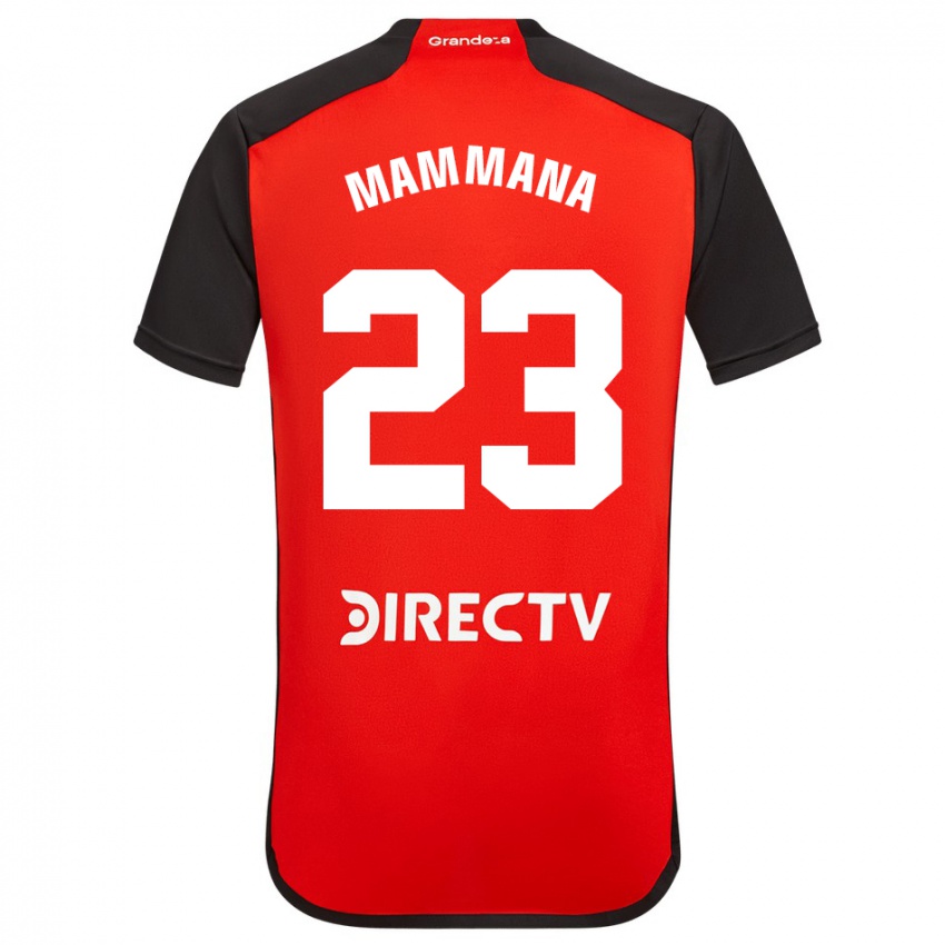 Niño Camiseta Emanuel Mammana #23 Rojo 2ª Equipación 2023/24 La Camisa México