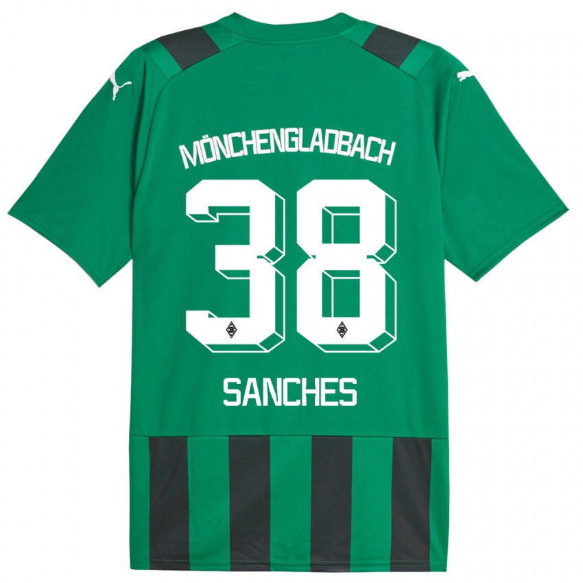 Niño Camiseta Yvandro Borges Sanches #38 Verde Negro 2ª Equipación 2023/24 La Camisa México