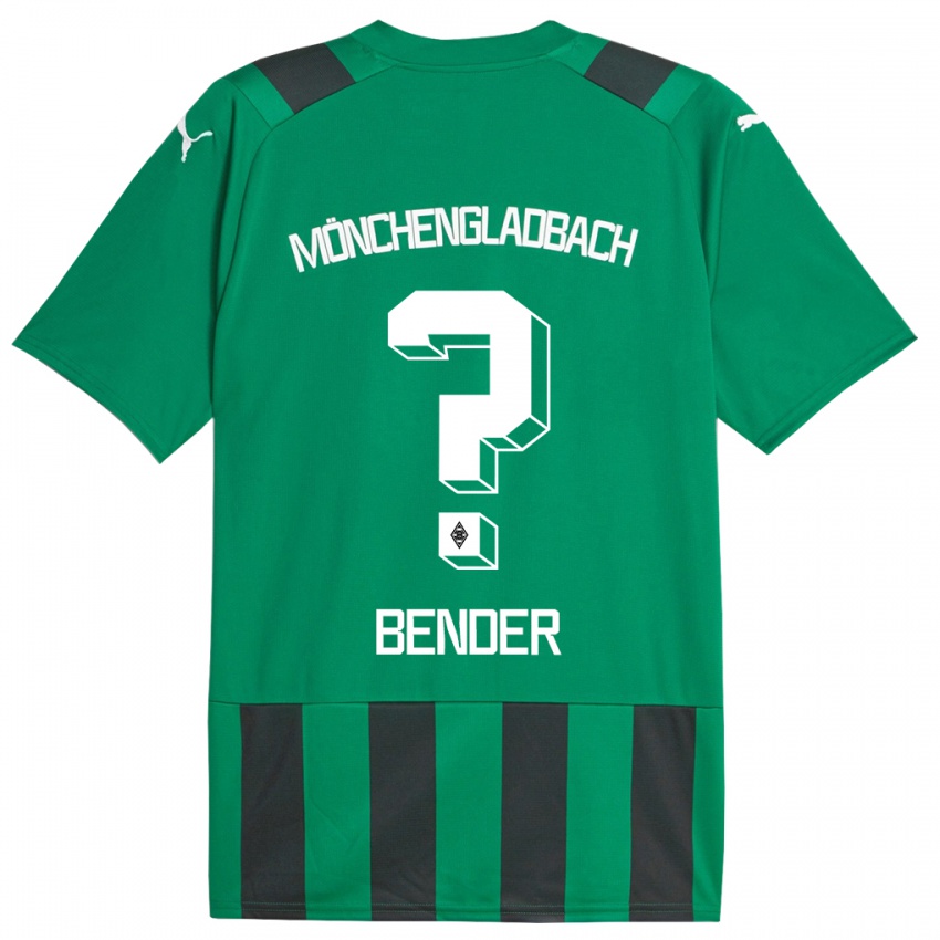 Niño Camiseta Maurice Bender #0 Verde Negro 2ª Equipación 2023/24 La Camisa México