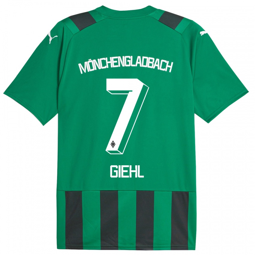 Niño Camiseta Madita Giehl #7 Verde Negro 2ª Equipación 2023/24 La Camisa México