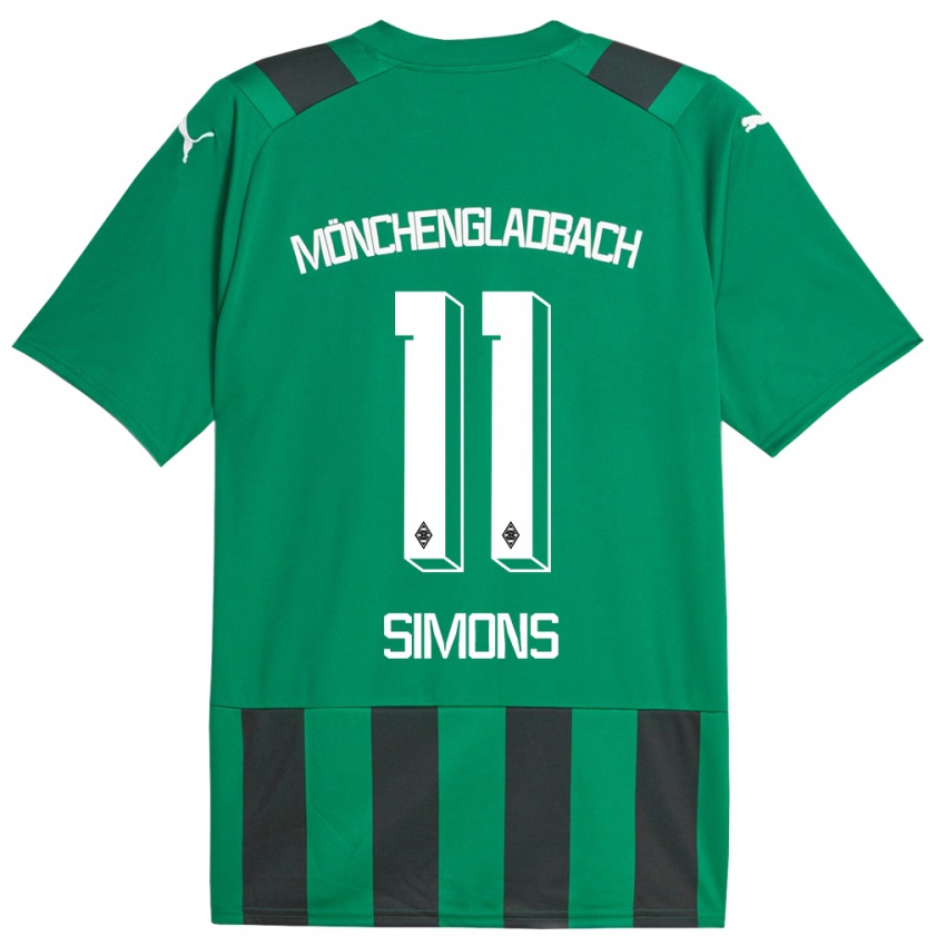 Niño Camiseta Kelly Simons #11 Verde Negro 2ª Equipación 2023/24 La Camisa México