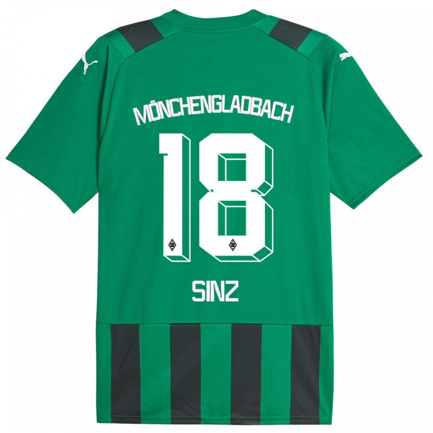 Niño Camiseta Michelle Sinz #18 Verde Negro 2ª Equipación 2023/24 La Camisa México