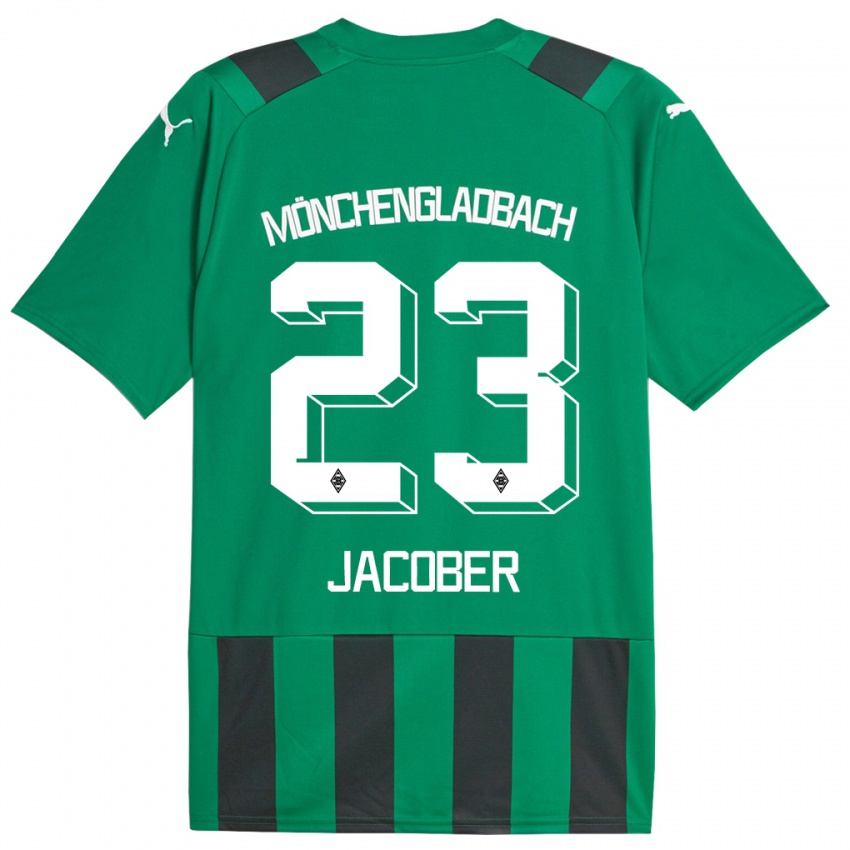 Niño Camiseta Magdalena Jacober #23 Verde Negro 2ª Equipación 2023/24 La Camisa México