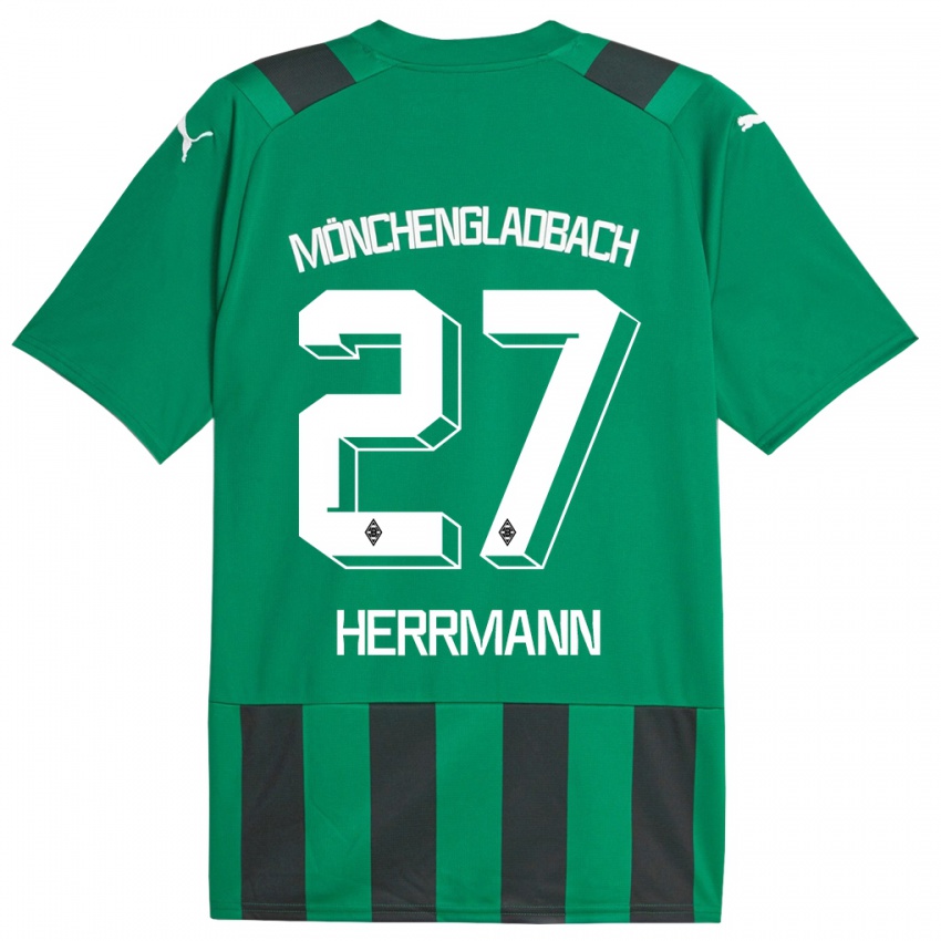Niño Camiseta Michelle Herrmann #27 Verde Negro 2ª Equipación 2023/24 La Camisa México