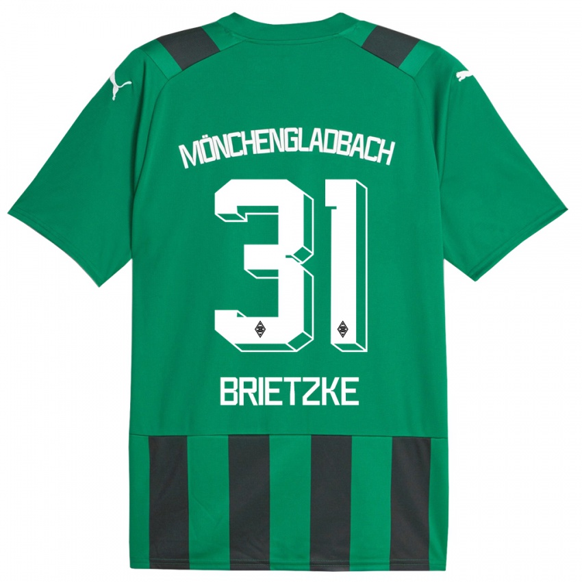 Niño Camiseta Yvonne Brietzke #31 Verde Negro 2ª Equipación 2023/24 La Camisa México