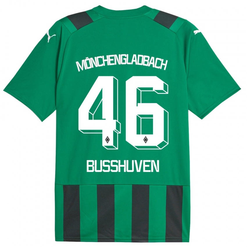Niño Camiseta Alina Busshuven #46 Verde Negro 2ª Equipación 2023/24 La Camisa México