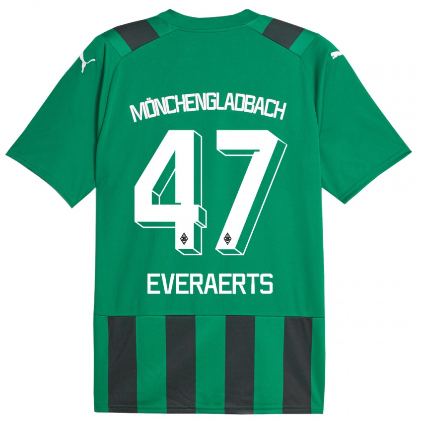 Niño Camiseta Kim Everaerts #47 Verde Negro 2ª Equipación 2023/24 La Camisa México