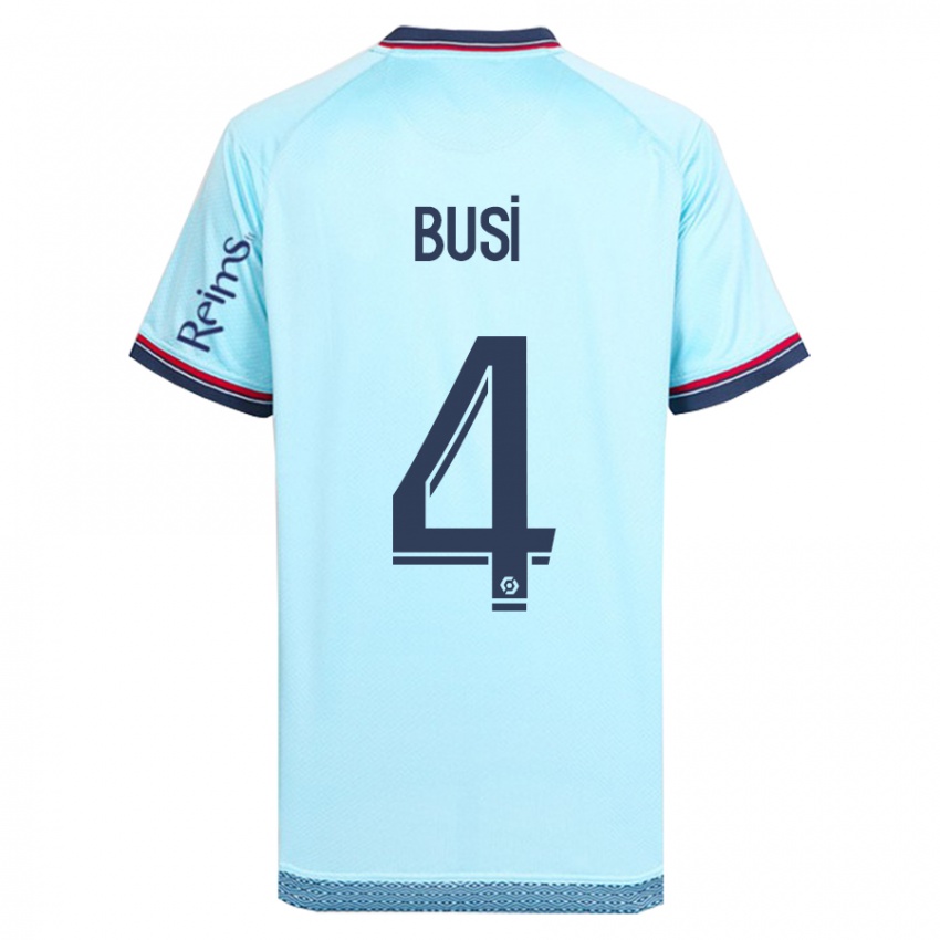 Niño Camiseta Maxime Busi #4 Cielo Azul 2ª Equipación 2023/24 La Camisa México