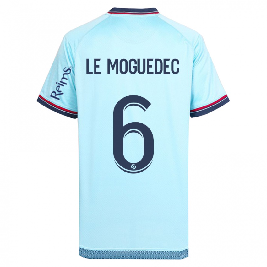 Niño Camiseta Anaële Le Moguédec #6 Cielo Azul 2ª Equipación 2023/24 La Camisa México
