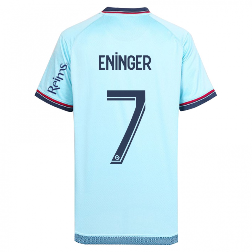 Niño Camiseta Thelma Eninger #7 Cielo Azul 2ª Equipación 2023/24 La Camisa México