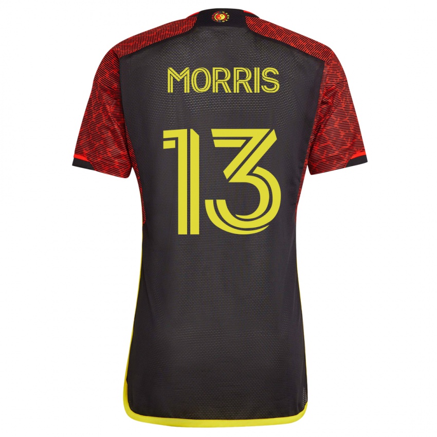 Niño Camiseta Jordan Morris #13 Naranja 2ª Equipación 2023/24 La Camisa México