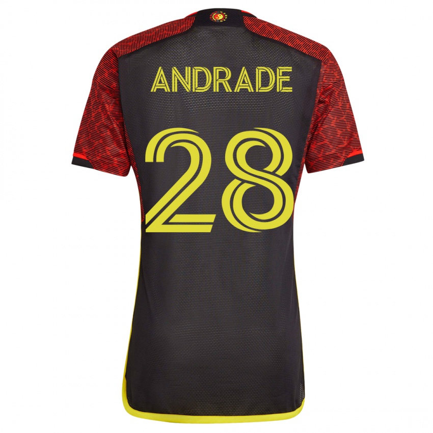 Niño Camiseta Yeimar Gómez Andrade #28 Naranja 2ª Equipación 2023/24 La Camisa México