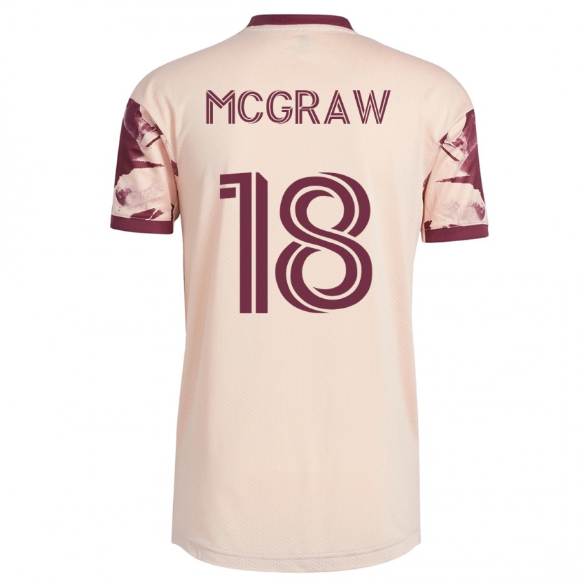 Niño Camiseta Zac Mcgraw #18 Blanquecino 2ª Equipación 2023/24 La Camisa México