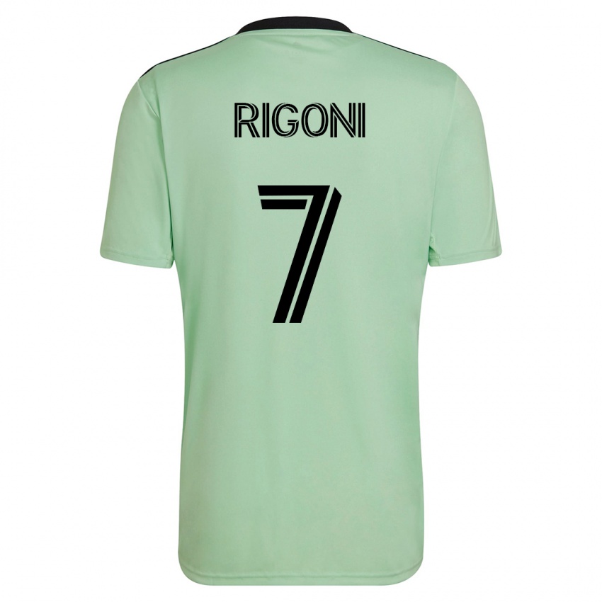 Niño Camiseta Emiliano Rigoni #7 Verde Claro 2ª Equipación 2023/24 La Camisa México