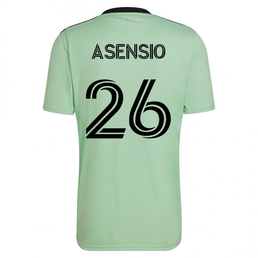 Niño Camiseta Charlie Asensio #26 Verde Claro 2ª Equipación 2023/24 La Camisa México