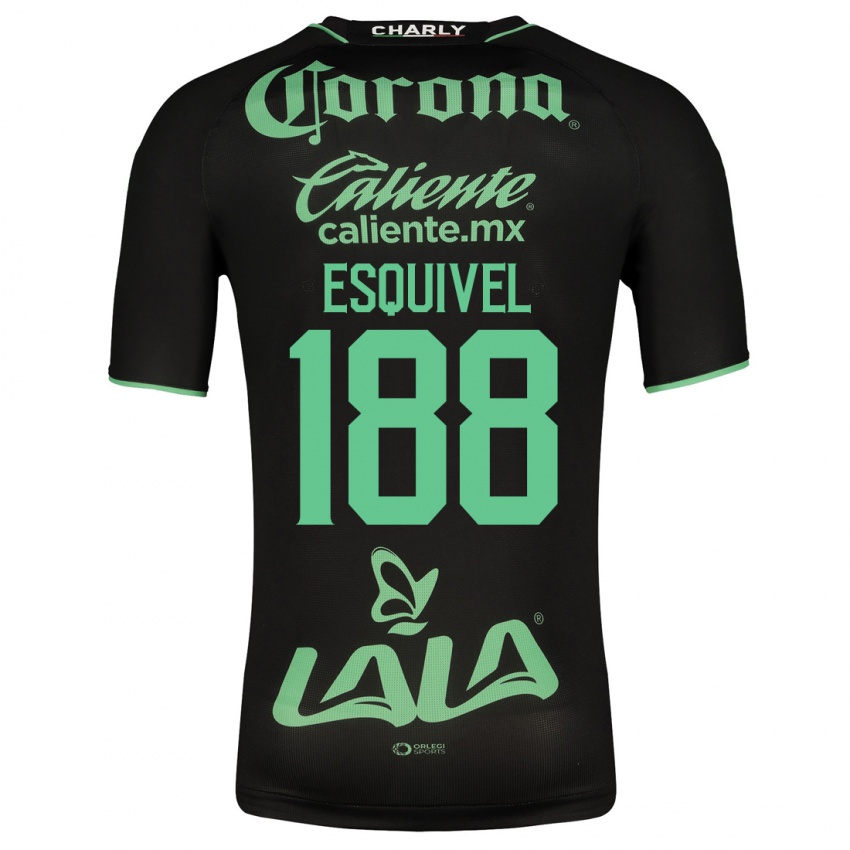 Niño Camiseta Bruno Esquivel #188 Negro 2ª Equipación 2023/24 La Camisa México
