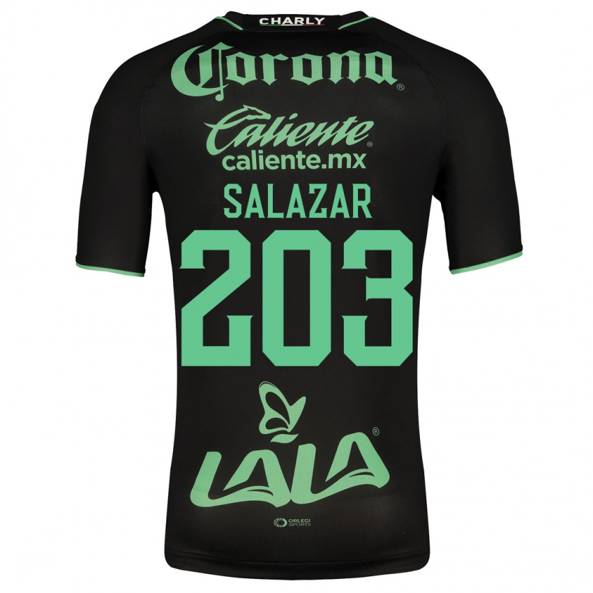Niño Camiseta Roberto Salazar #203 Negro 2ª Equipación 2023/24 La Camisa México