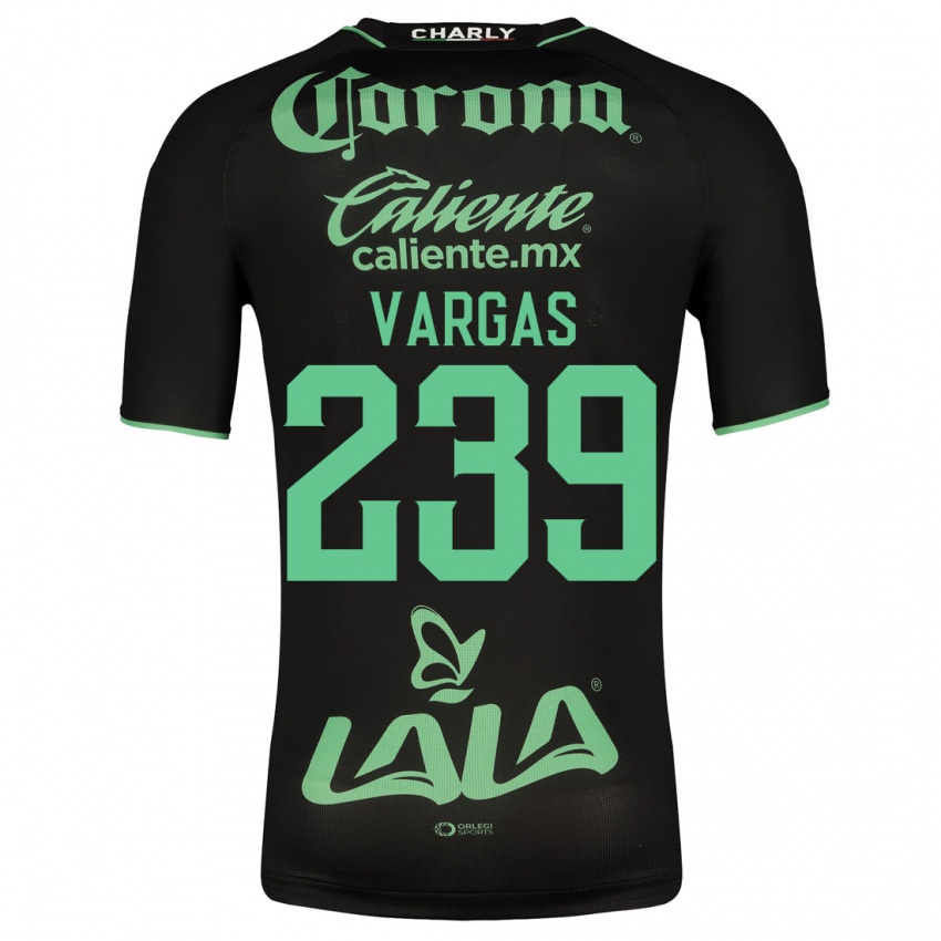 Niño Camiseta Diego Vargas #239 Negro 2ª Equipación 2023/24 La Camisa México