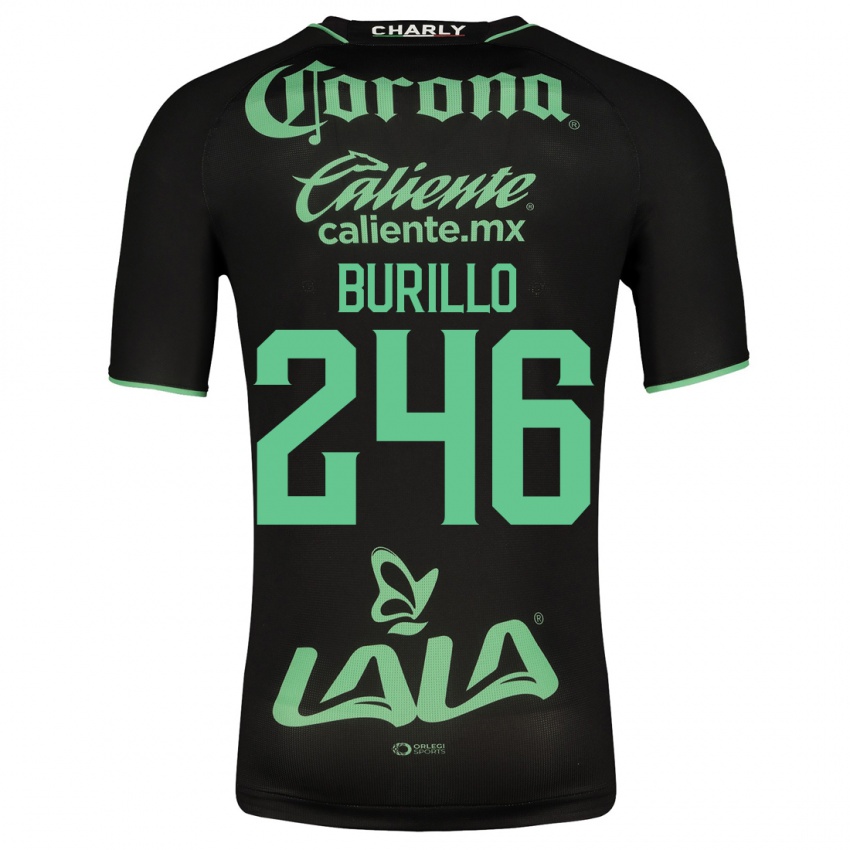 Niño Camiseta Juan Burillo #246 Negro 2ª Equipación 2023/24 La Camisa México