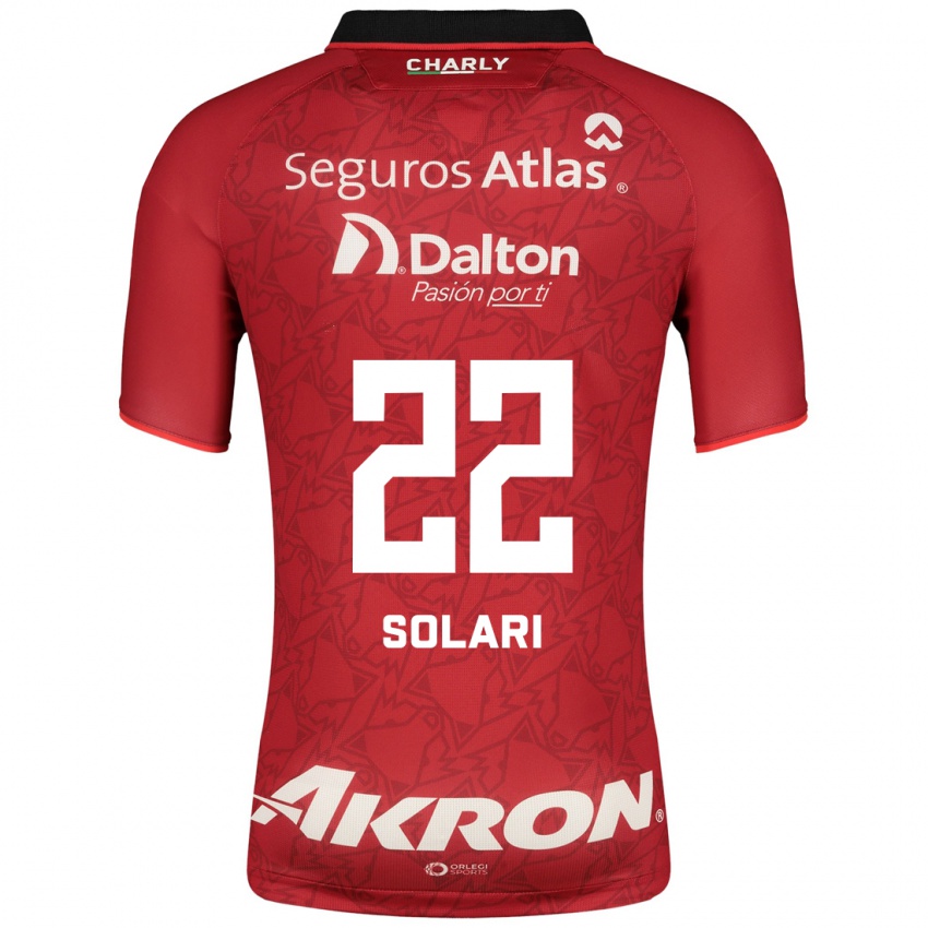 Niño Camiseta Augusto Solari #22 Rojo 2ª Equipación 2023/24 La Camisa México