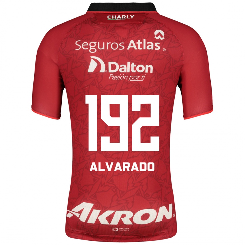 Niño Camiseta Daniel Alvarado #192 Rojo 2ª Equipación 2023/24 La Camisa México