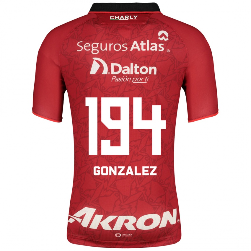 Niño Camiseta Andrés González #194 Rojo 2ª Equipación 2023/24 La Camisa México