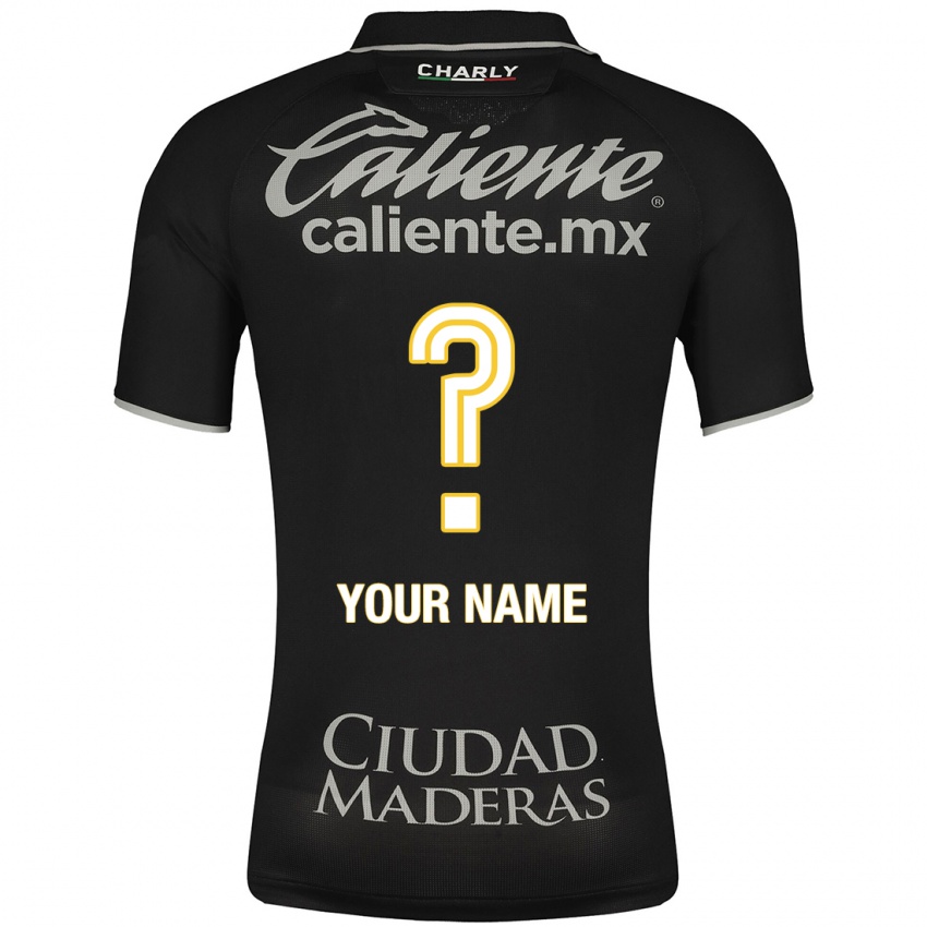 Niño Camiseta Su Nombre #0 Negro 2ª Equipación 2023/24 La Camisa México
