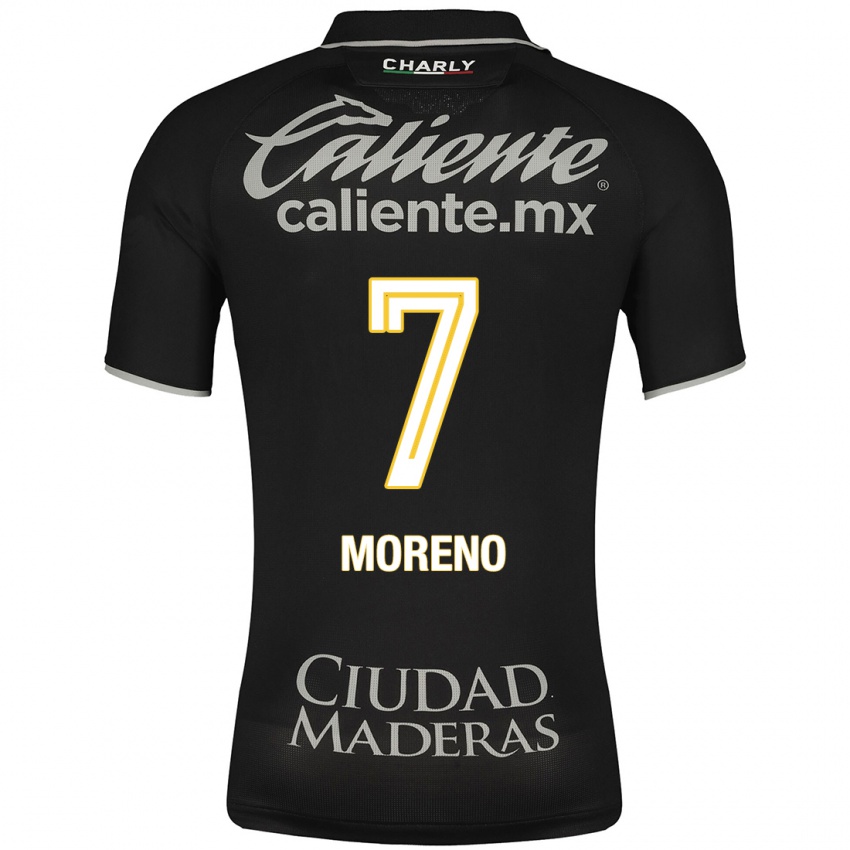 Niño Camiseta Iván Moreno #7 Negro 2ª Equipación 2023/24 La Camisa México