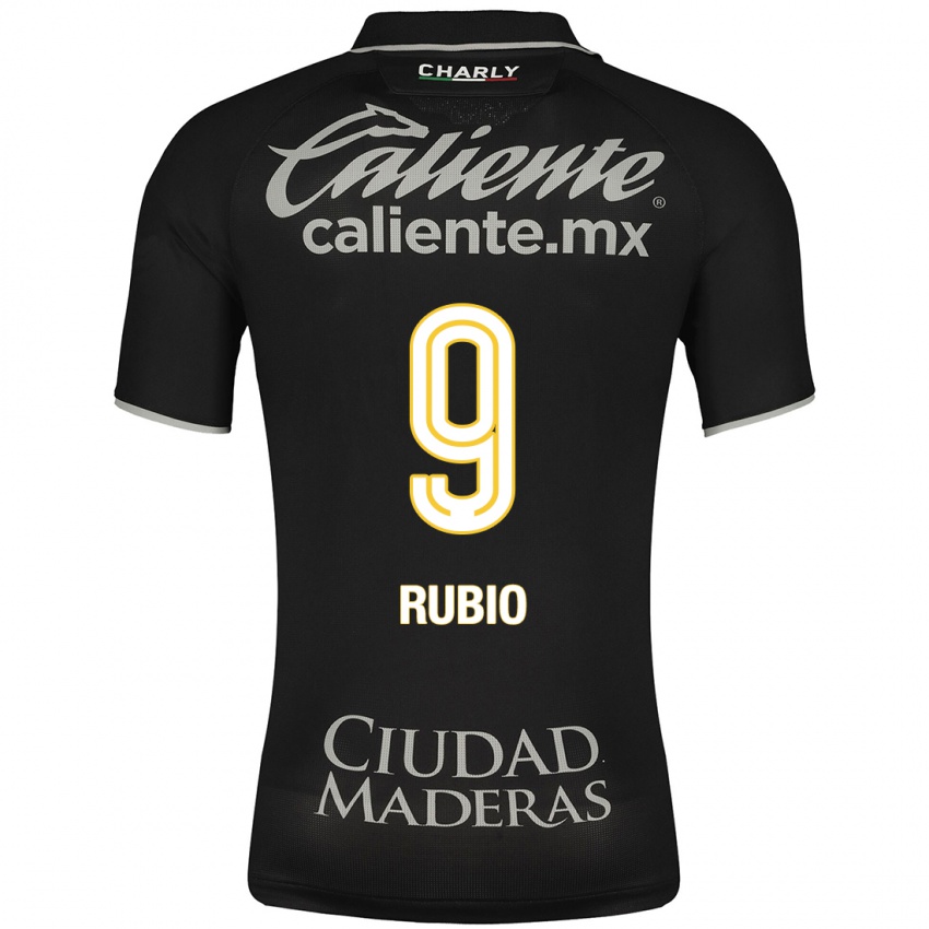 Niño Camiseta Brian Rubio #9 Negro 2ª Equipación 2023/24 La Camisa México